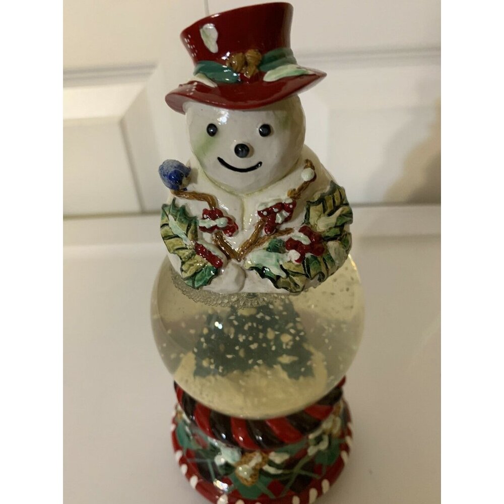 Tracy Porter Musical Snow Globe Jolly Ol‎ Snowy Snowman